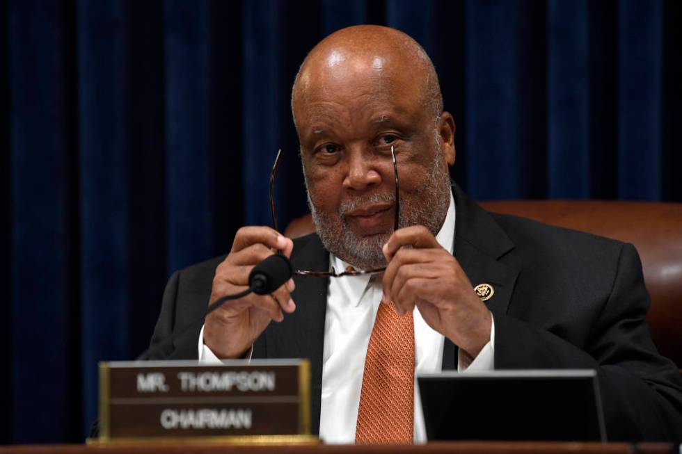 House Homeland Security Committee chairman Rep. Bennie Thompson, D-Miss., waits for the start of a hearing with Homeland Security Secretary Kirstjen Nielsen on Capitol Hill in Washington, Wednesda ...