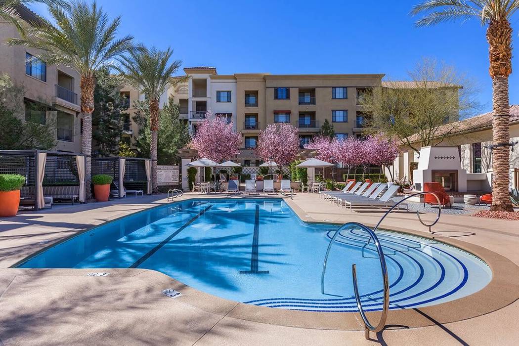 The Calida Group bought the 459-unit Mosaic apartment complex in the southwest Las Vegas Valley, seen here, for more than $87 million. (Courtesy of The Calida Group)