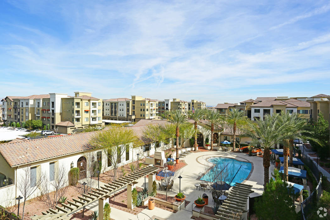 The Calida Group bought the 459-unit Mosaic apartment complex in the southwest Las Vegas Valley, seen here, for more than $87 million. (Courtesy of The Calida Group)
