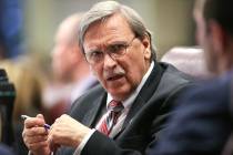 Assemblyman John Ellison, R-Elko, seen in 2015. (Cathleen Allison/Las Vegas Review-Journal)