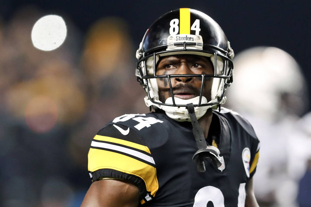 Pittsburgh Steelers wide receiver Antonio Brown, seen in December 2018. (AP Photo/Don Wright)