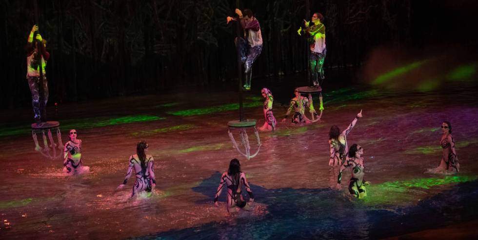 A scene from "One Night For One Drop," held at O Theater at the Bellagio on Friday, March 8, 2019. (Tom Donoghue)