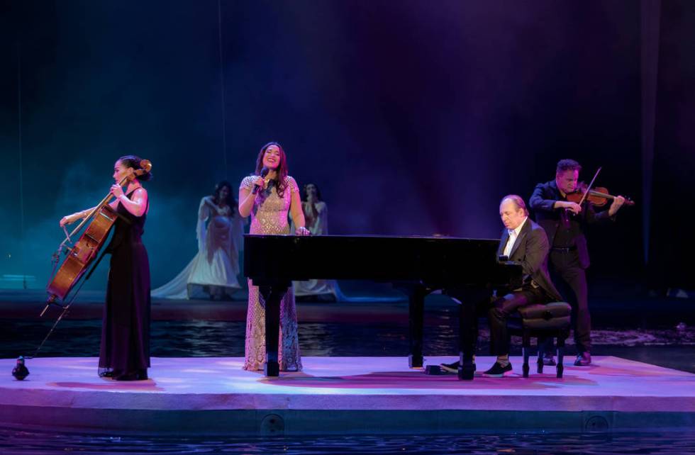 Academy Award-winner Hans Zimmer is shown in a scene from "One Night For One Drop," held at O Theater at the Bellagio on Friday, March 9, 2019. (Erik Kabik Photography)