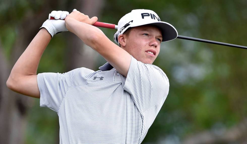 Arbor View's Hazen Newman is a member of the Las Vegas Review-Journal's all-state boys golf team.