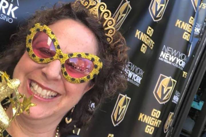 Jenn Michaels is the senior vice president of public relations at MGM Resorts. She's also a fanatic Golden Knights fan. (Jenn Michaels/Facebook)