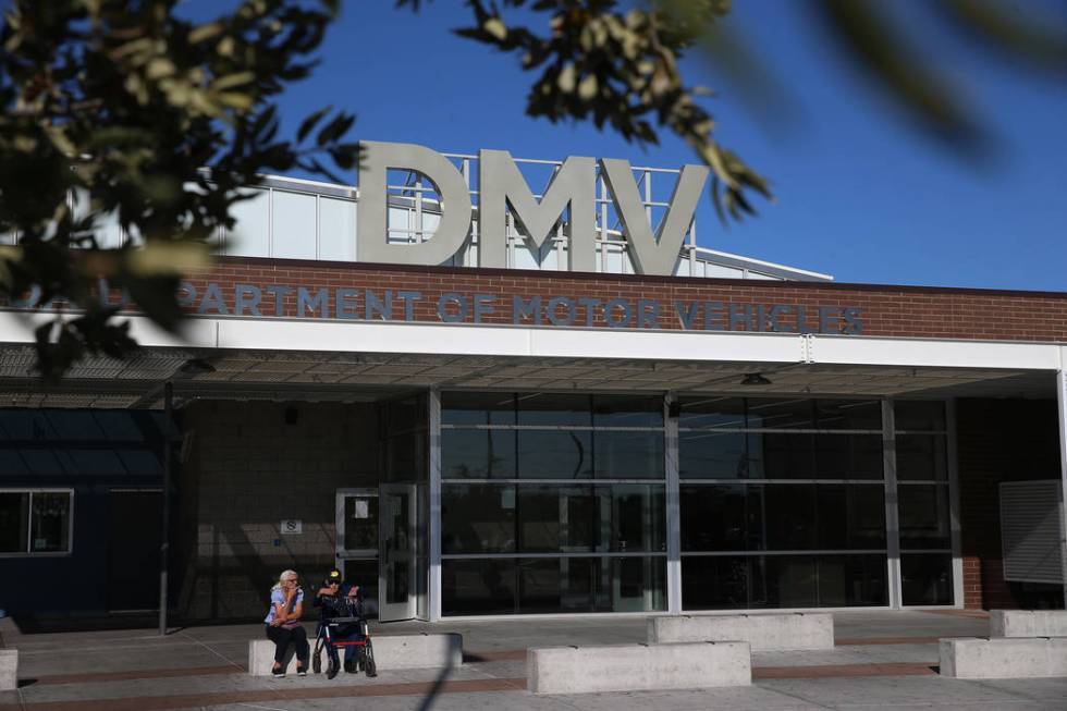 The Nevada Department of Motor Vehicles on East Sahara Avenue in Las Vegas. (Erik Verduzco/Las Vegas Review-Journal) @Erik_Verduzco3