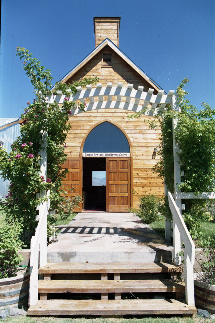 An old Methodist chapel at the Old Nevada Mining Town at Bonnie Springs/Old Nevada, August 1997. (Las Vegas Review-Journal file)