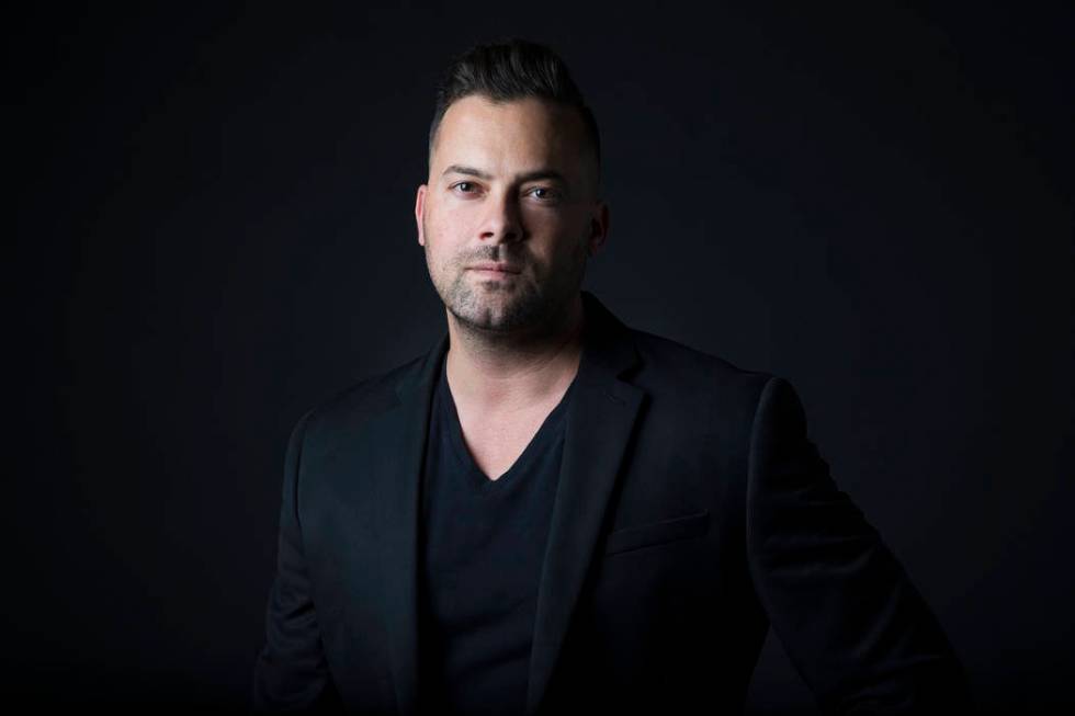 Benjamin Hager, photographer, poses for a portrait at the Las Vegas Review-Journal photos studio, Las Vegas, June 20, 2017. (Benjamin Hager/Las Vegas Review-Journal) @BenjaminHphoto