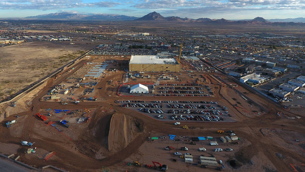 Aerial view of the Google Data Center under construction in Henderson, Nevada on Monday, March 11, 2019. (Michael Quine/Las Vegas Review-Journal) @Vegas88s
