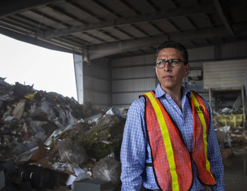 Norberto Madrigal is a co-owner of Lunas, a family-owned construction cleanup company in Las Vegas. (Caroline Brehman/Las Vegas Review-Journal) @carolinebrehman