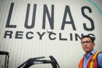 Norberto Madrigal is a co-owner of Lunas, a family-owned construction cleanup company in Las Vegas. (Caroline Brehman/Las Vegas Review-Journal) @carolinebrehman