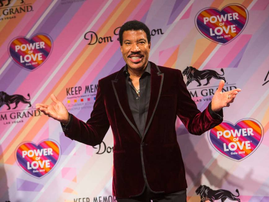 Lionel Richie poses on the red carpet for Keep Memory Alive's 23rd annual Power of Love gala, raising money for Cleveland Clinic Lou Ruvo Center for Brain Health's programs and services, at the MG ...