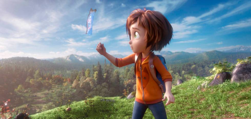 This image released by Paramount Animation shows June, voiced by Sofia Mali, in a scene from the animated film "Wonder Park." (Paramount Animation via AP)