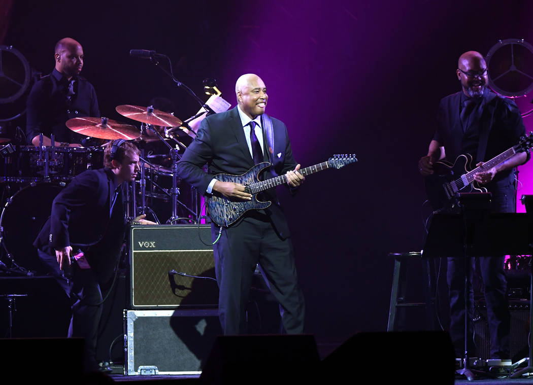 Bernie Williams performs during the 23rd annual Keep Memory Alive "Power of Love Gala" benefit for the Cleveland Clinic Lou Ruvo Center for Brain Health at MGM Grand Garden Arena on March 16, 2019 ...