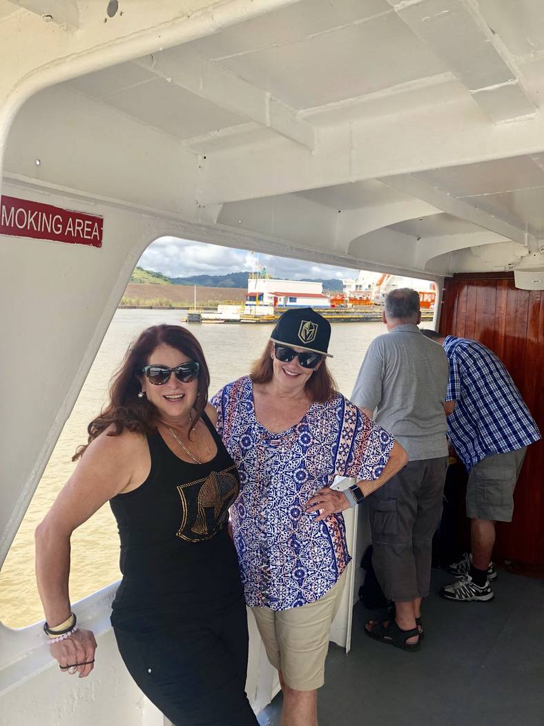 Henderson Mayor Debra March, left, used campaign funds to pay for a 2018 trip to Panama with Sallie Doebler, vice president of corporate partnerships for the Las Vegas Metro Chamber of Commerce. T ...