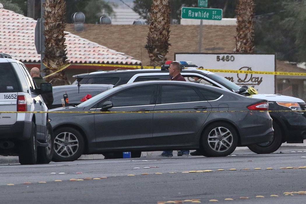 The Metropolitan Police Department is investigating an apparent murder-suicide in the 5400 block of Eastern Avenue on Wednesday, March. 20, 2019, in Las Vegas. Bizuayehu Tesfaye Las Vegas Review-J ...