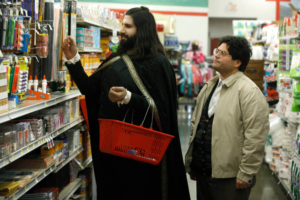 WHAT WE DO IN THE SHADOWS -- "Pilot" -- Season 1, Episode 1 - Pictured (l-r): Kayvan Novak as Nandor, Harvey Guillen as Guillermo . CR: John P Johnson/FX