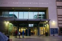 Clark County Detention Center in downtown Las Vegas. (Chase Stevens/Las Vegas Review-Journal) @csstevensphoto