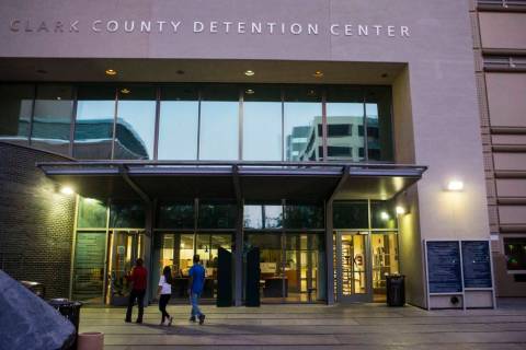 Clark County Detention Center in downtown Las Vegas. (Chase Stevens/Las Vegas Review-Journal) @csstevensphoto