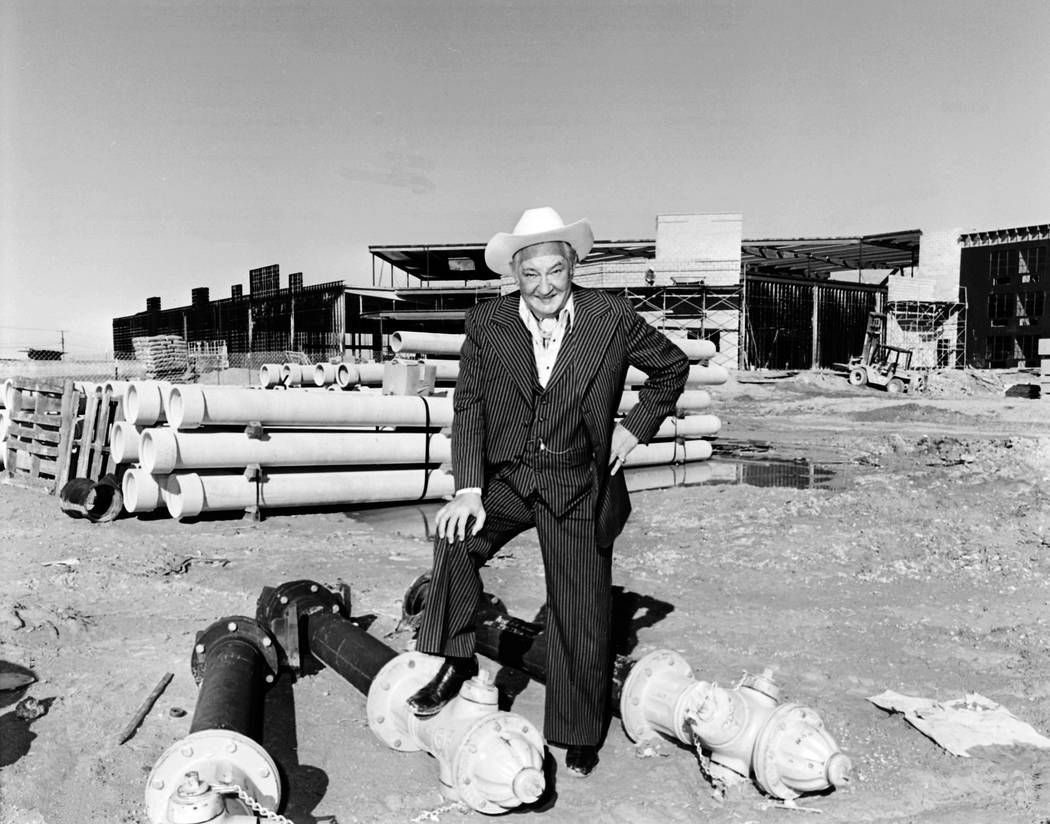 12/04/1978 Sam Boyd at the construction site of Sam's Town.Credit: Las Vegas News Bureau