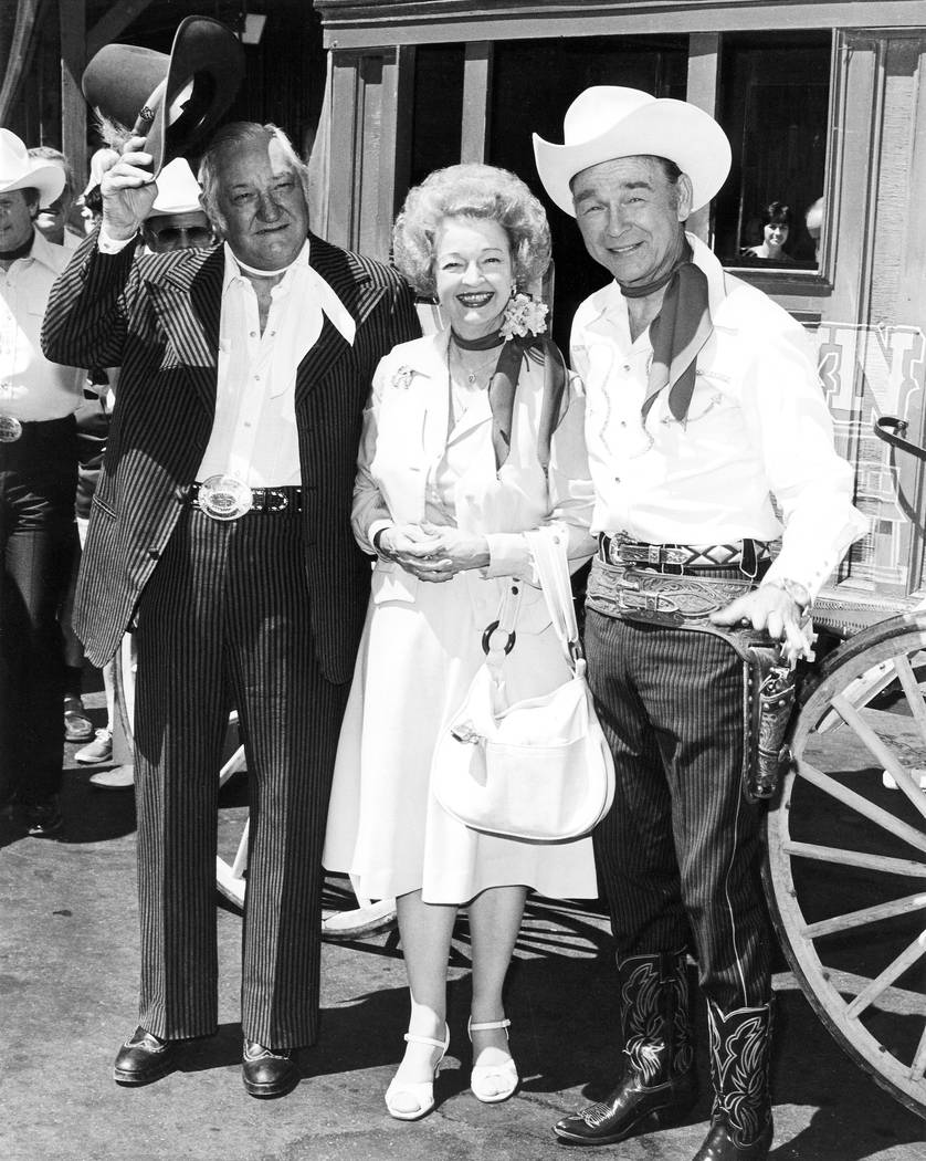 8/21/1980 Sam's Town Roy Rogers, Dale Evans with Sam Boyd Credit: Las Vegas News Bureau
