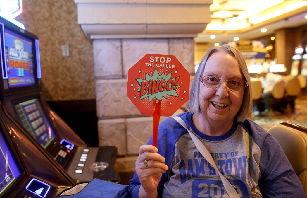 Barbara Avery, 70, of Las Vegas, waits for the doors to the bingo room to open at Sam's Town Tu ...