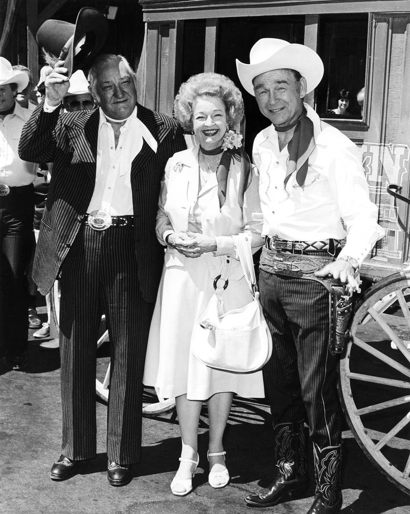 8/21/1980 Sam's Town Roy Rogers, Dale Evans with Sam Boyd Credit: Las Vegas News Bureau