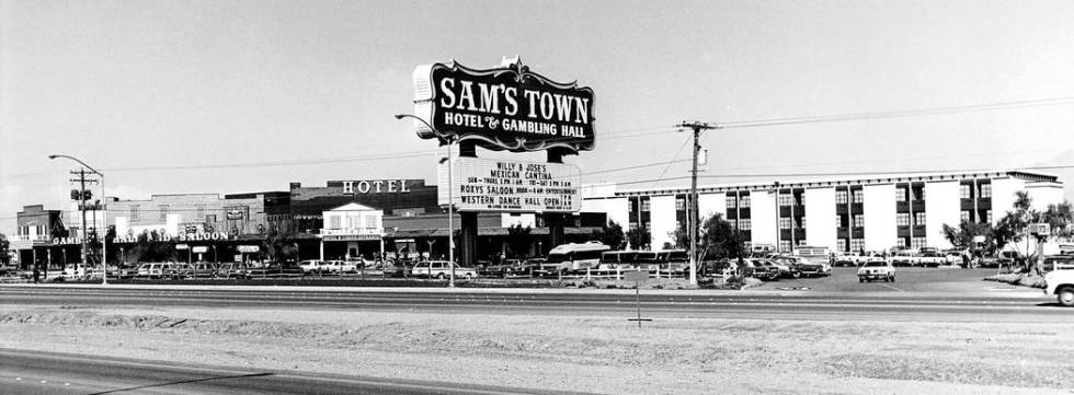 Exterior of Sam's Town 02/11/1982 Credit: Las Vegas News Bureau