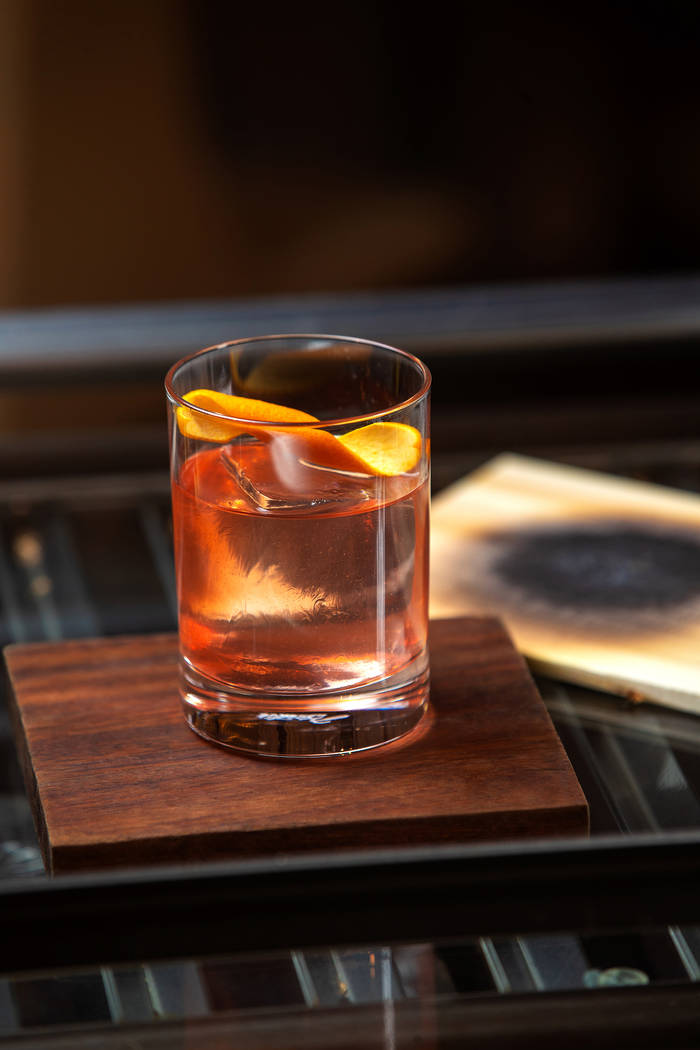 Sazerac cocktail Blurred Borders at Bar Centro (SLS Las Vegas)