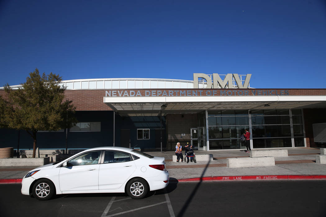 The Nevada Department of Motor Vehicles on East Sahara Avenue in Las Vegas (Erik Verduzco/Las Vegas Review-Journal) @Erik_Verduzco3