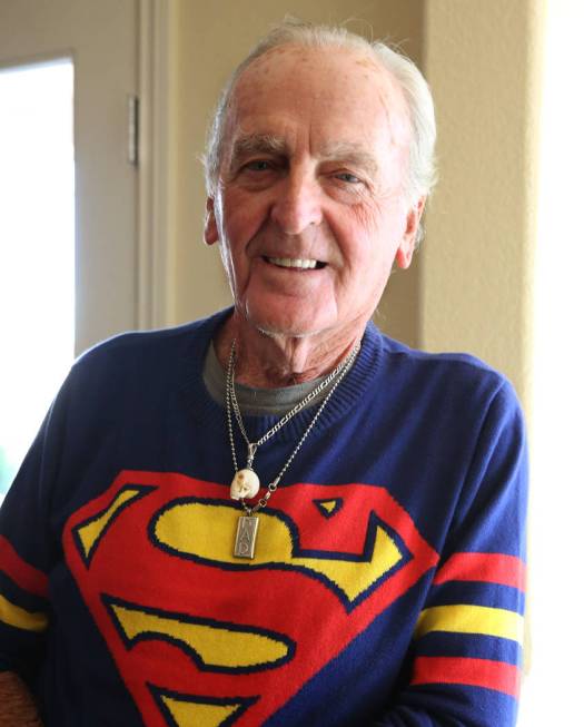 John Barbour, an actor, comedian, television host, poses for a photo at his Las Vegas home on F ...