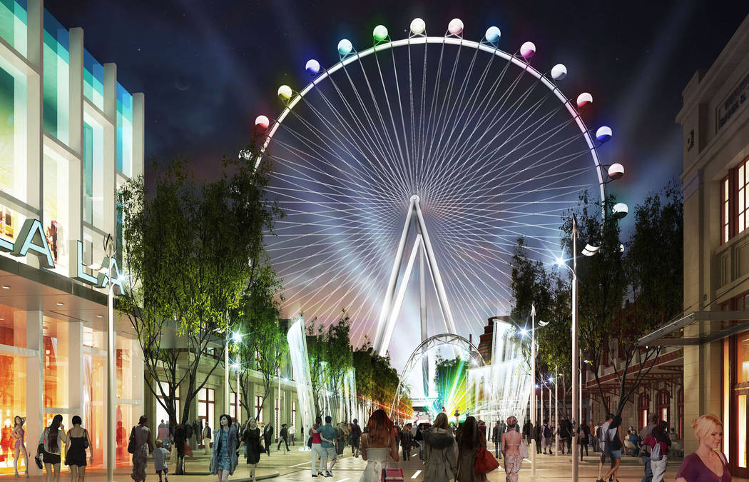 Artist's rendering of Project Linq, submitted Tuesday July 23, 2013. The Linq will be a $550 m ...