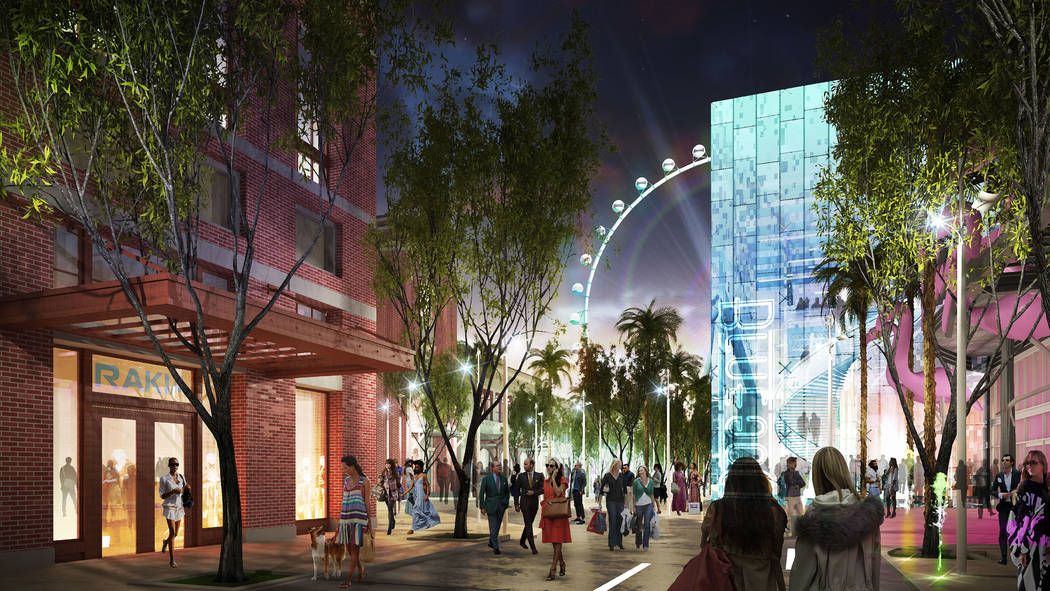 Artist's rendering of Project Linq, submitted Tuesday July 23, 2013. The Linq will be a $550 m ...