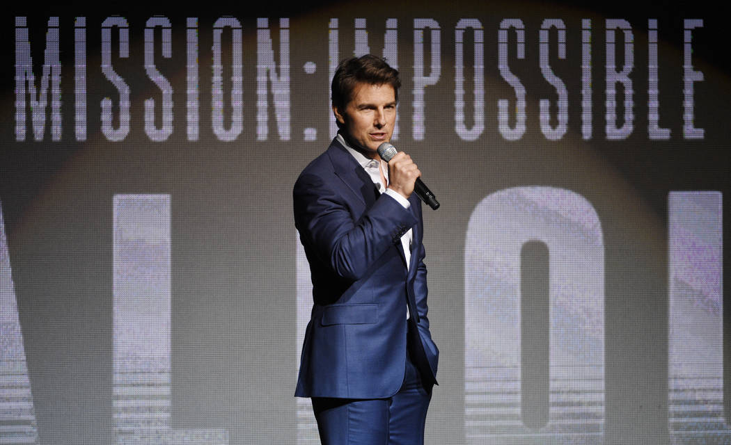 Tom Cruise, star of the upcoming film "Mission: Impossible - Fallout," addresses the ...
