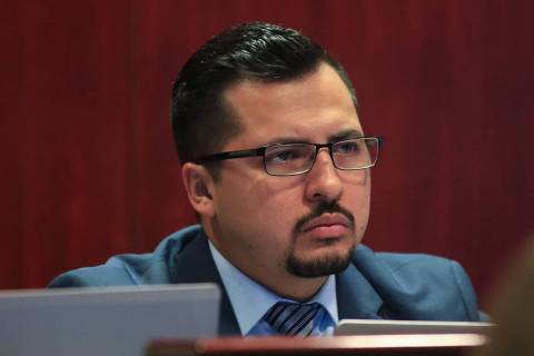 Assemblyman Edgar Flores, D-Las Vegas, seen in in Las Vegas in 2017. (Las Vegas Review-Journal)