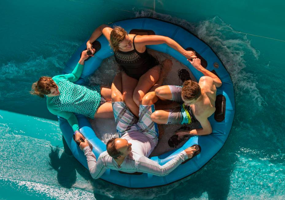 (Clockwise from top) Sue, Matthew, 16, Dave and Kate Smith,13, of Victoria, British Columbia, e ...