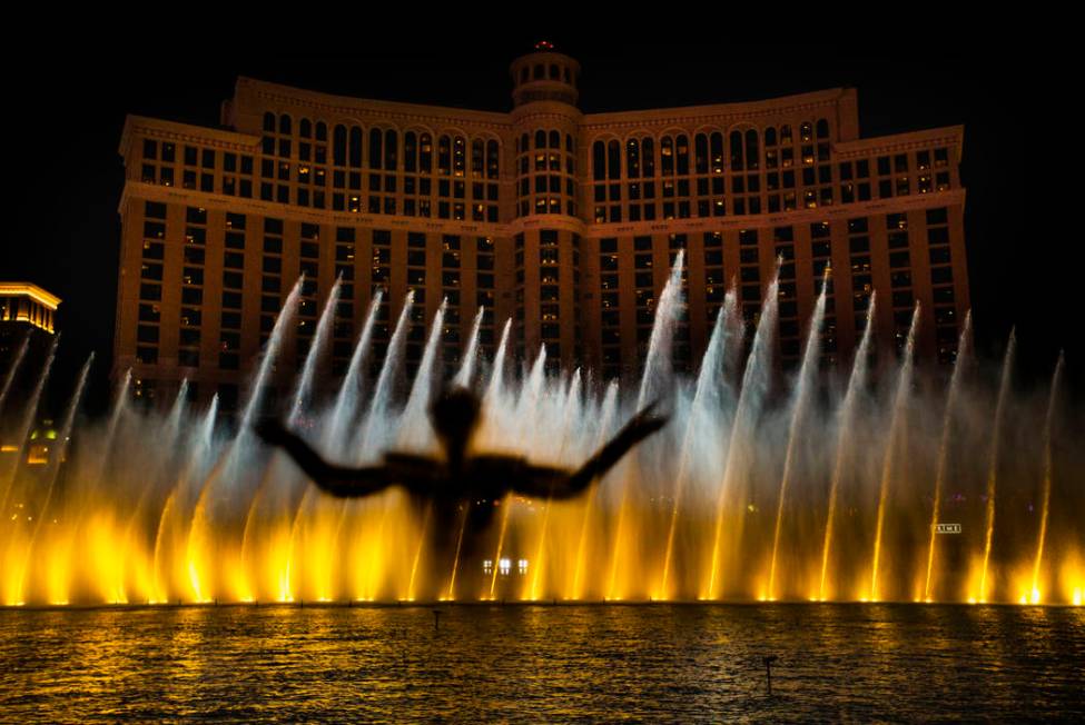 The king emerges during the debut of the new water show based on "Game of Thrones" at ...