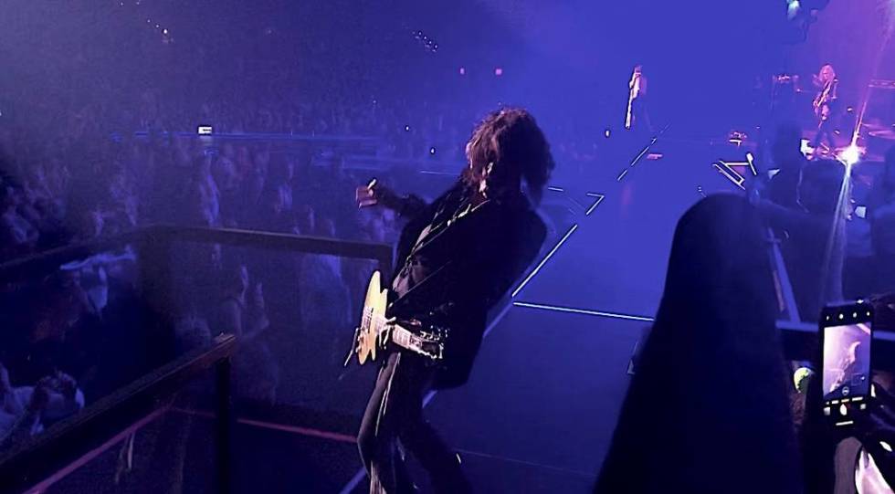 Joe Perry of Aerosmith is shown on opening night of the band's "Deuces Are Wild" residency at P ...