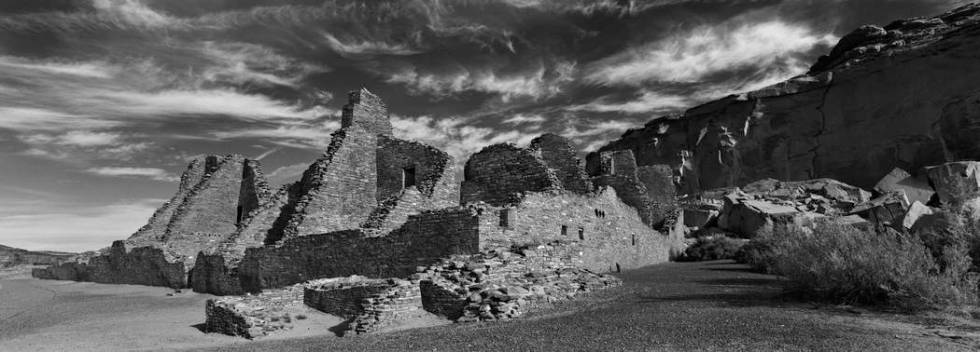 Pueblo Bonito Front by Cody Brothers Chaco Culture National Historical Park in New Mexico (Cody ...