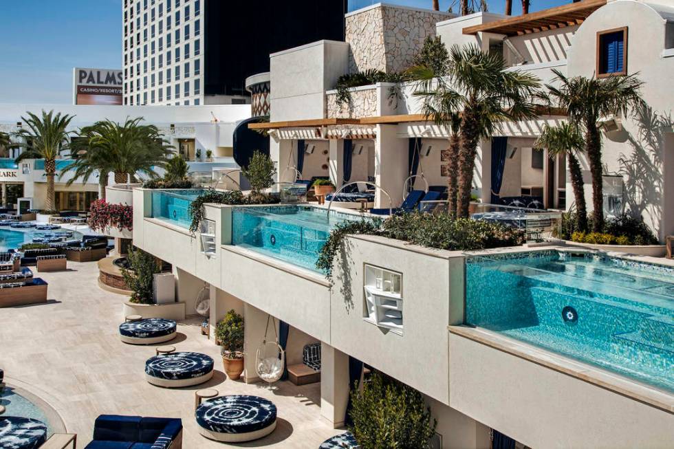 Most of the cabanas at Kaos dayclub have their own private pools. (Clint Jenkins/Palms)