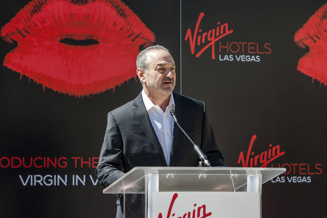 Virgin Group Partner and Property CEO Richard "Boz" Bosworth speaks at a press confer ...