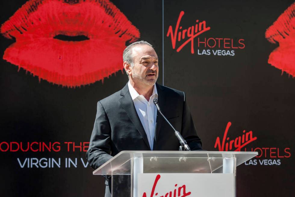 Virgin Group Partner and Property CEO Richard "Boz" Bosworth speaks at a press confer ...