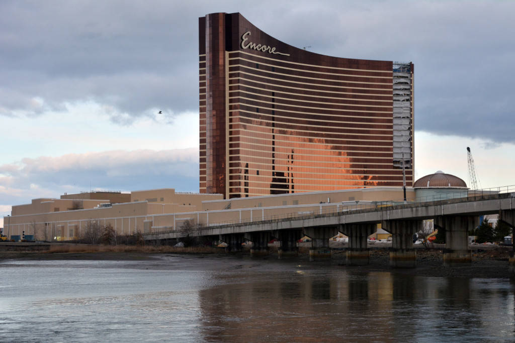 Encore Boston Harbor casino as seen from Somerville, Massachusetts, Dec. 6, 2018. (Chris Christ ...