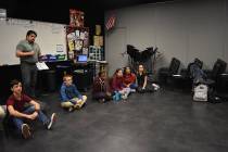 Michael Erickson, musical director of the theater program at Legacy Traditional School in Hende ...