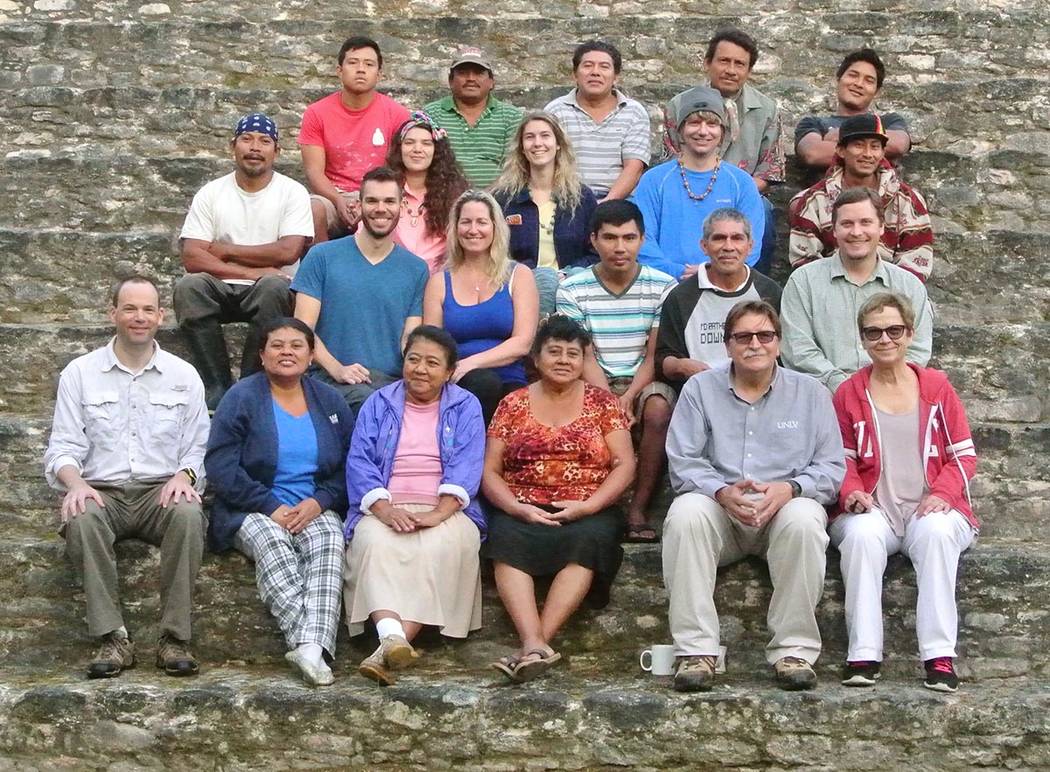 Arlen and Diane Chase, seated at the left side of the front row, pose with the crew from last y ...