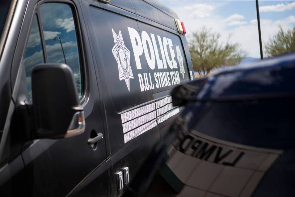 A view of a vehicle used by the DUI Strike Team, a joint operation between the Metropolitan Pol ...