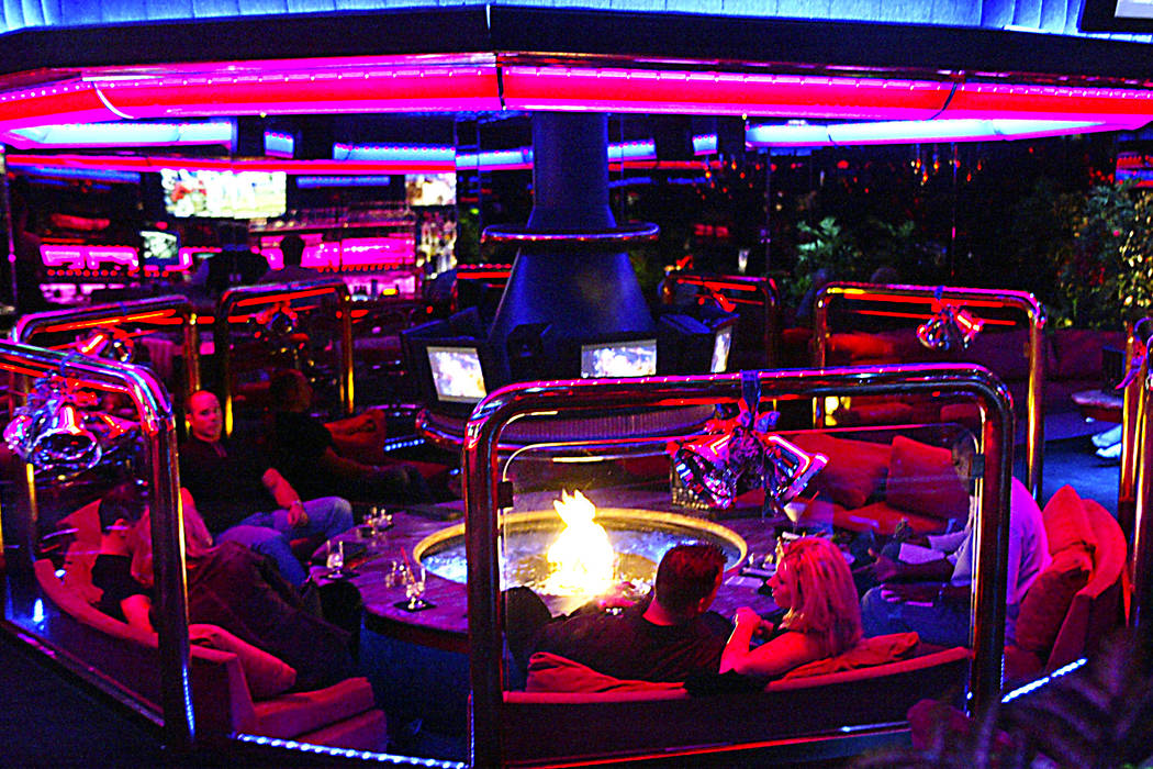 Interior of the Peppermill Fireside Lounge in Las Vegas. (Ralph Fountain/Las Vegas Review-Journal)