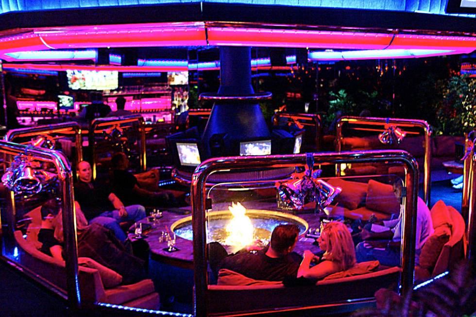 Interior of the Peppermill Fireside Lounge in Las Vegas. (Ralph Fountain/Las Vegas Review-Journal)