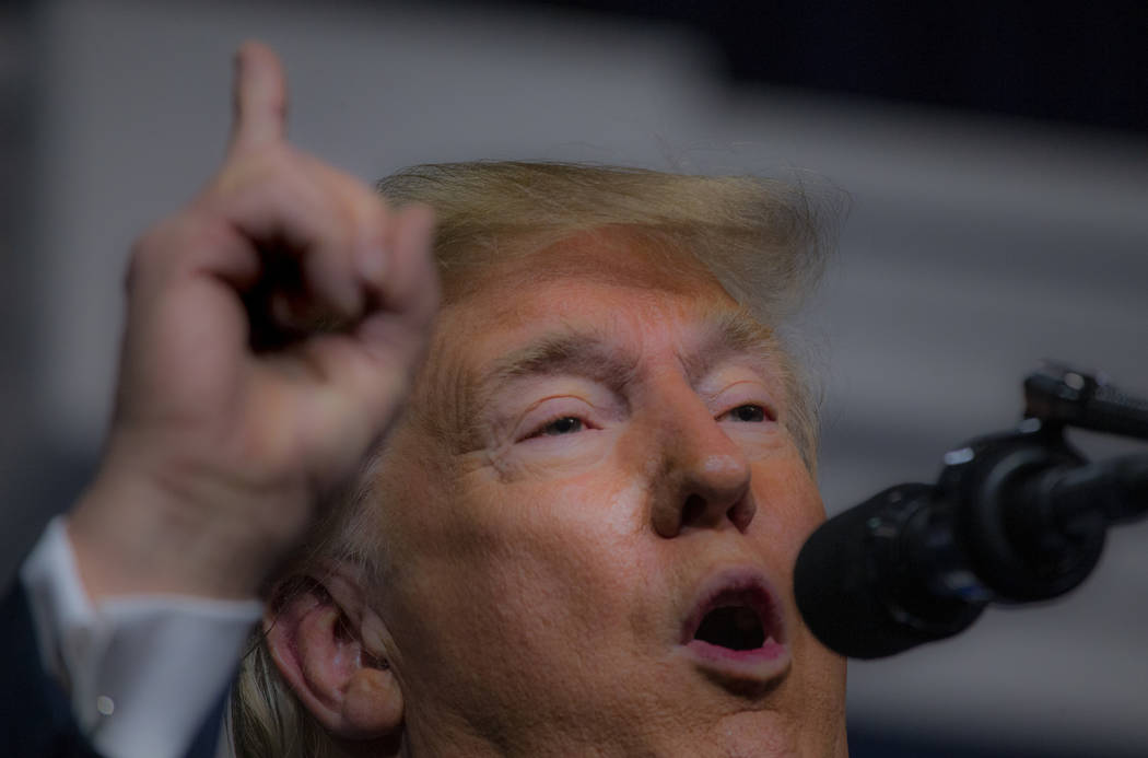 President Donald J. Trump addresses the Republican Jewish Coalition during the RJC's annual lea ...