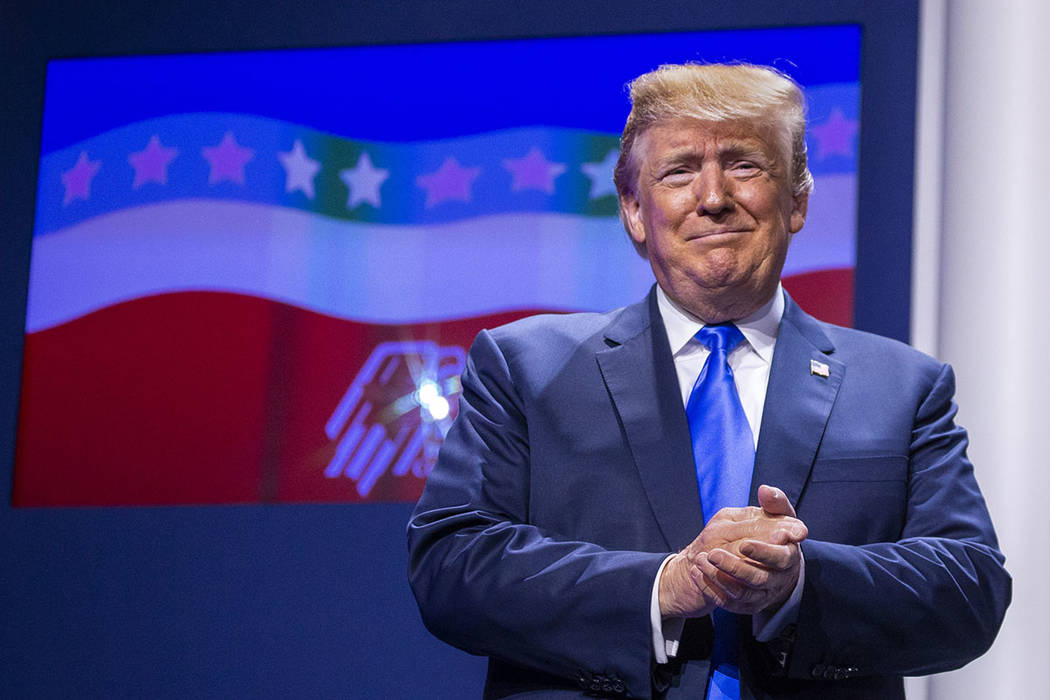 President Donald J. Trump addresses the Republican Jewish Coalition during the RJC's annual lea ...